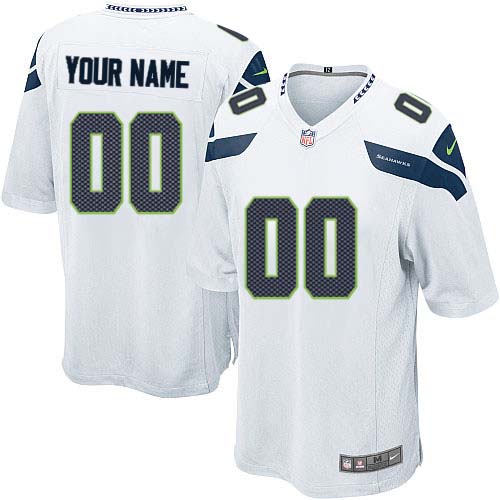 Nike Seattle Seahawks Customized White Stitched Youth NFL Jersey